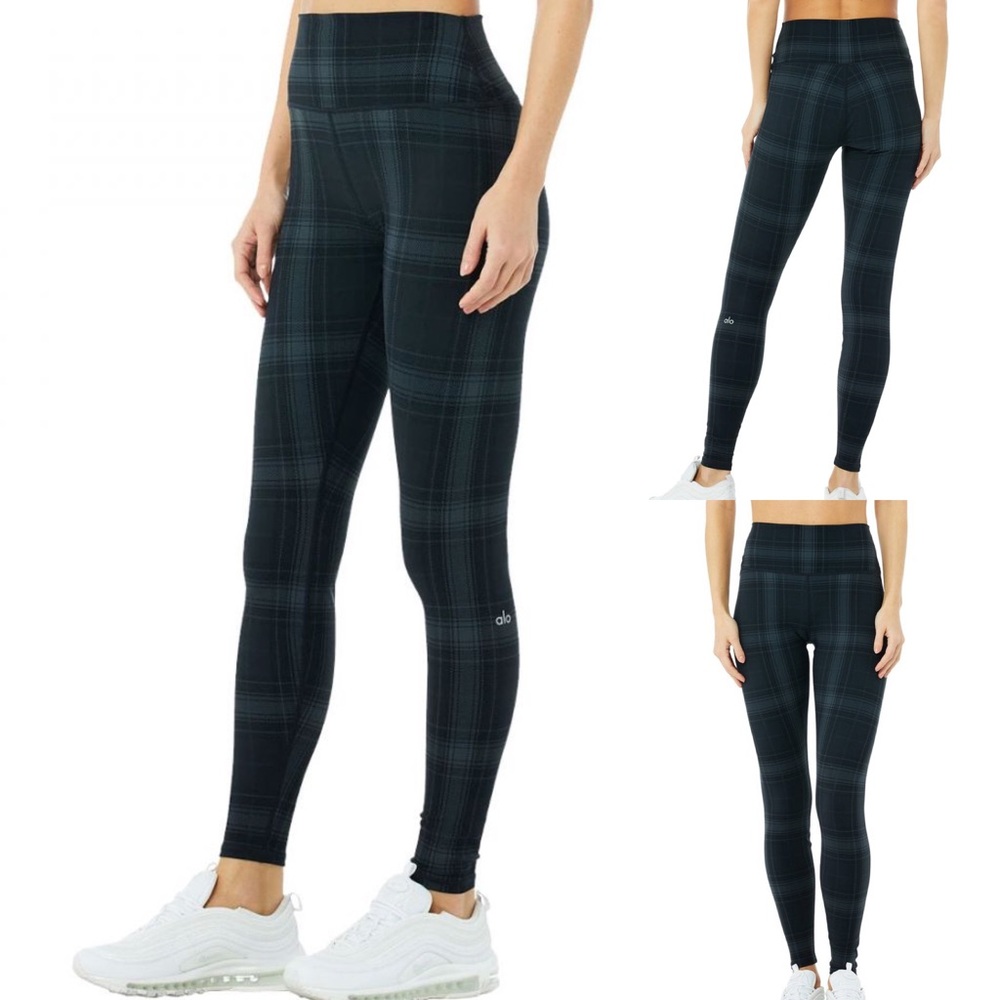 Alo Yoga High-Waist Vapor Legacy Plaid Legging